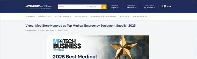 Vigour Med Store recognition